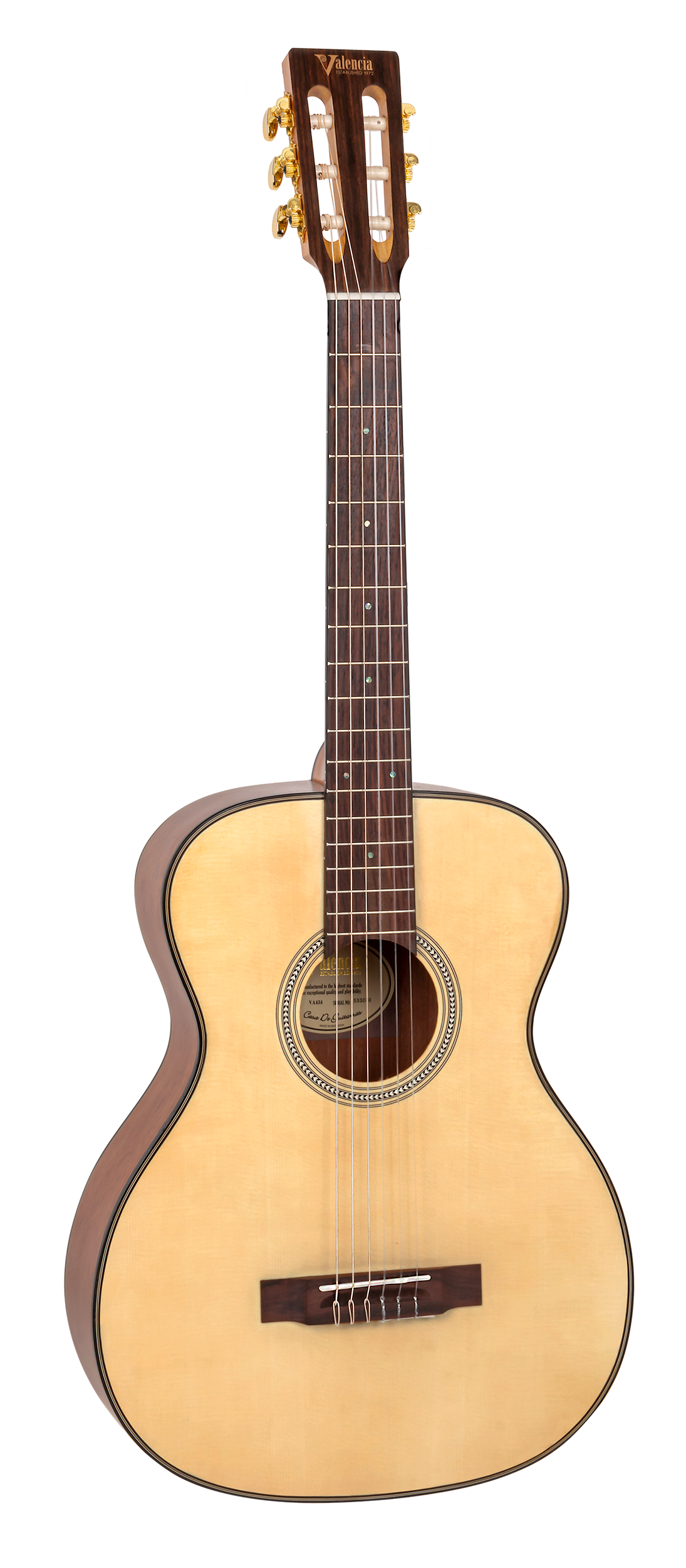 Valencia | VA434 | Nylon Acoustic Guitar | Full Size | Natural Valencia | VA434 | Nylon Acoustic Guitar | Full Size | Natural